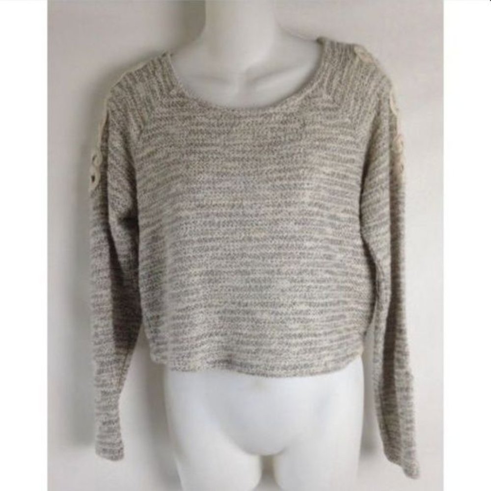 Macy's INC ♥ Embroidered Sleeves Knit Sweater ♥